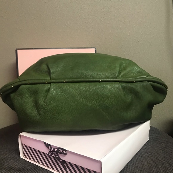 Juicy Couture vintage leather hobo in olive - Picture 16 of 16